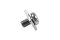 [E] น็อตยึดสายไฟ สแตนเลสชุบนิกเกิ้ล M3x5 mm พร้อมแหวนทรงสี่เหลี่ยม ขนาด 7x7 mm